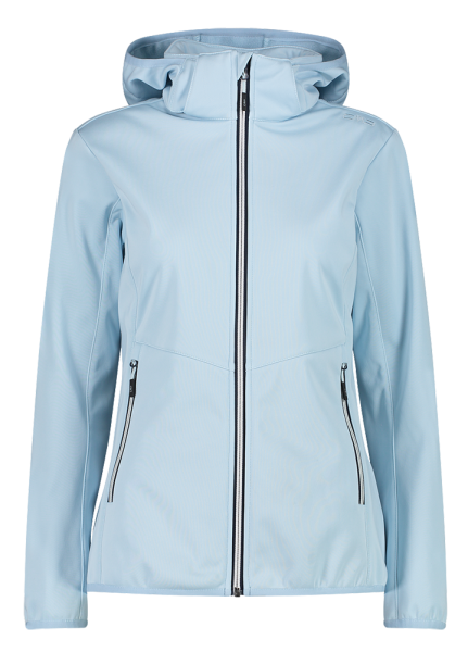 CMP Jacket Jacken Zip Softshelljacke Windjacken | Bekleidung blue cristall | | Hood & Damen (32A1356) | Praxenthaler Softshell Sport