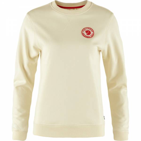 Fjällräven 1960 Logo Badge Sweater Damen Pullover chalk white