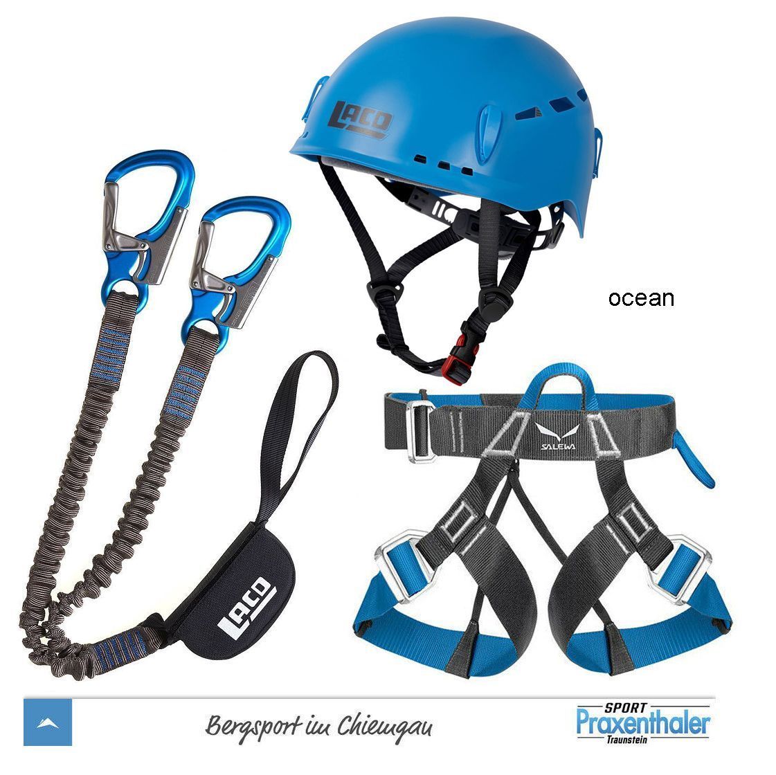 Klettersteigset Salewa Premium Attac Salewa Toxo Helm LACD Easy 2.0 Gurt 