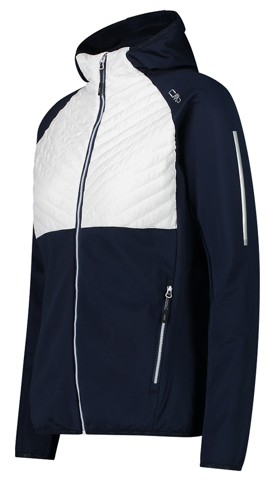CMP Jacket Fix Hood Hybrid b.blue-bianco (32E4296) Praxenthaler | | Sport | | Jacken Bekleidung Damen Isolationsjacken Isolationsjacke